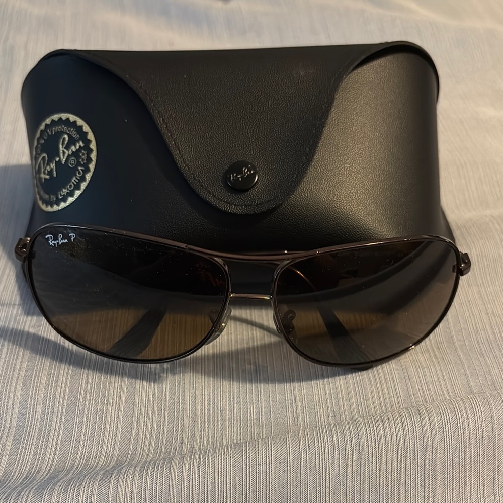 Ray-Ban Dark Brown Aviator Sunglasses